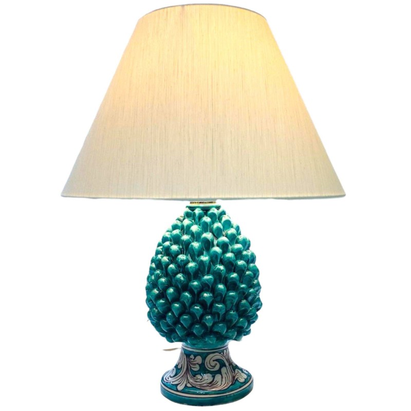 Lume Pigna Siciliana färgverderam och utsmyckad barock White - höjd ca 50 cm - 