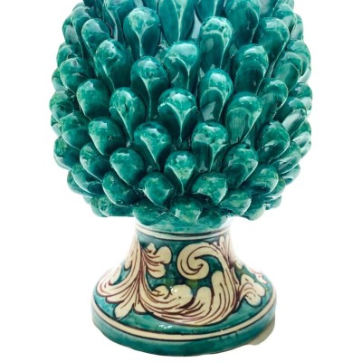 Lume Pigna Siciliana färgverderam och utsmyckad barock White - höjd ca 50 cm - 