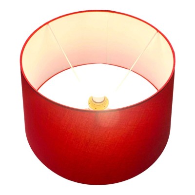 Lume Pigna Bianco antica e Rosso, ceramica di Caltagirone - Höjd ca. 55cm - 