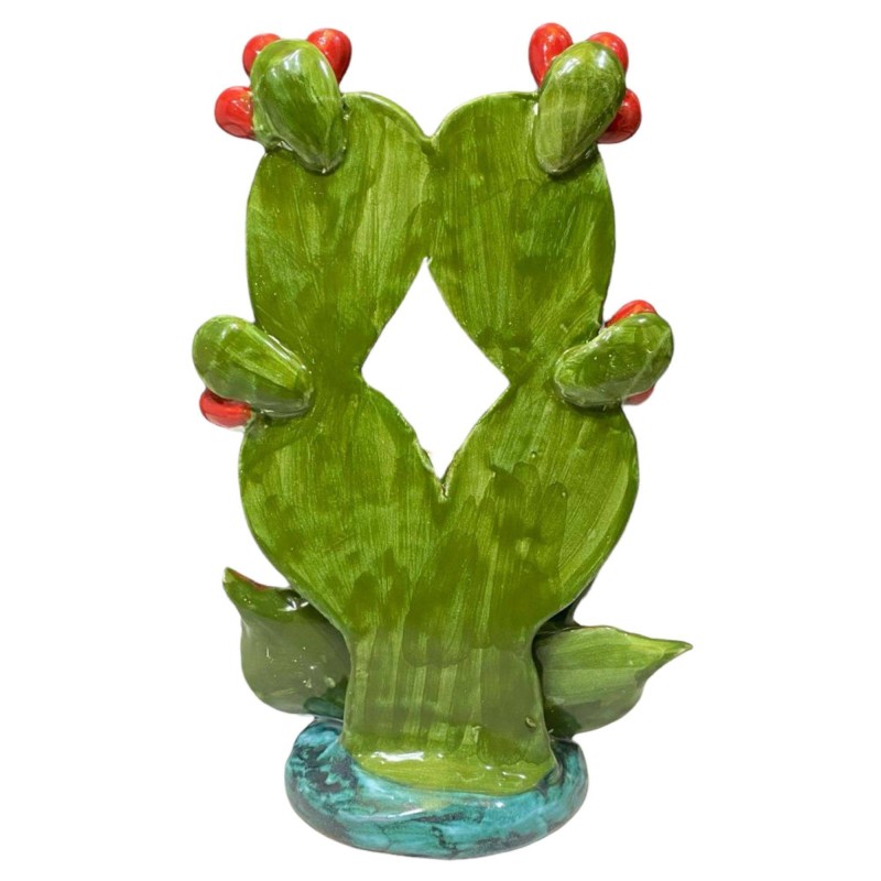 Komposition Pale di Ficodindia con giara - Höjd 20 cm - 