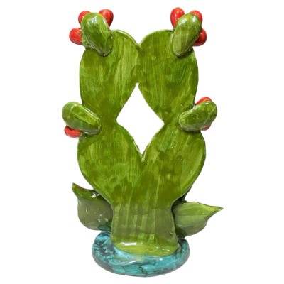 Komposition Pale di Ficodindia con giara - Höjd 20 cm - 