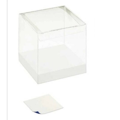 Transparent box för bröllopsförmåner - 10x10x10 cm - 