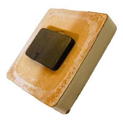 Ímã de tijolo, cerâmica siciliana, C 5 x 5 cm aprox. (1 unidade) coleção de ases de cartas sicilianas - 
