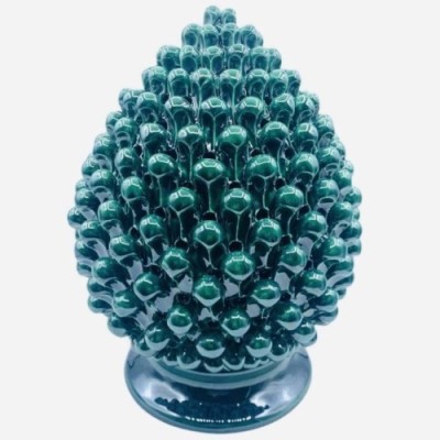 Traforata lampa Pigna siciliana ceramica di Caltagirone – Wręczność około 35 cm - 
