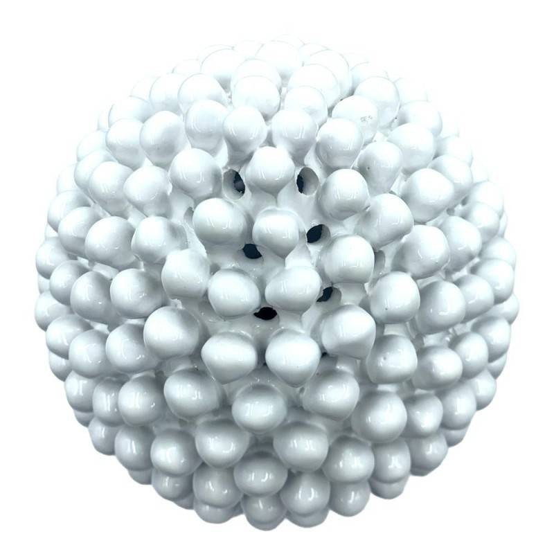 Lampe perforée en pomme de pin sicilienne, environ 40/45 cm de haut, différentes couleurs, céramique de Caltagirone fait