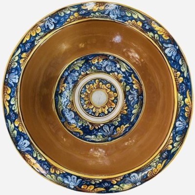Zatopienie Ceramic w całości wykonane i ozdobione dłonią, o średnicy 48 cm - 