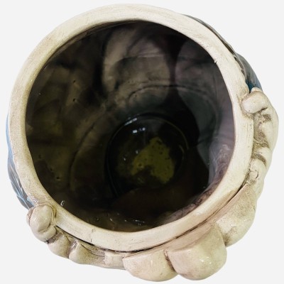 Cabeza de Moro Caltagirone Moresca Verde Decoración 600 - Altura aproximadamente 28 cm - 