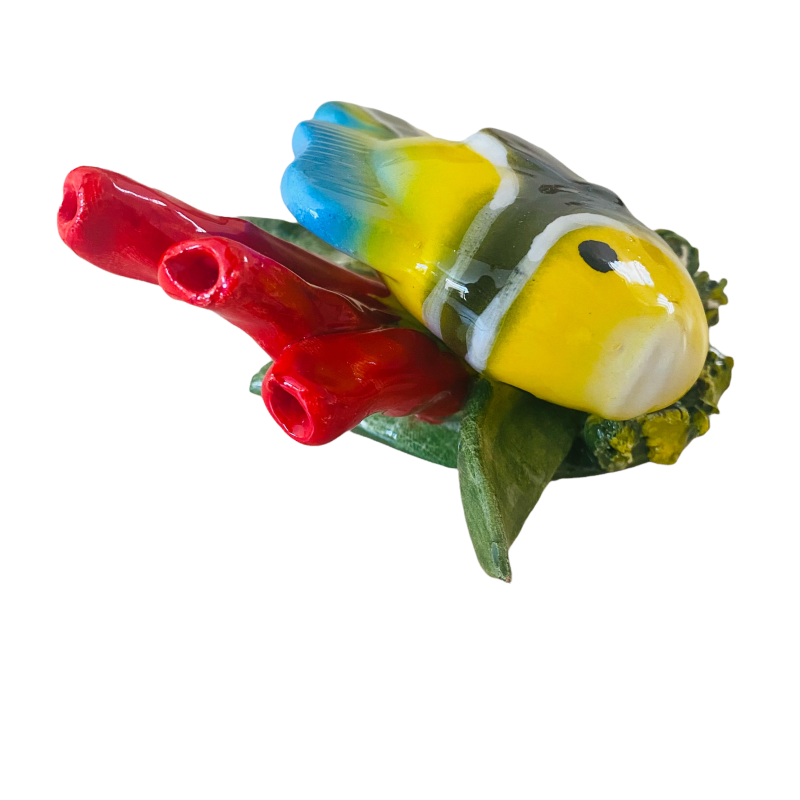 Marine scene with fish, assorted shapes and decorations - free standing or hanging - Measures approx. 13x11x6 cm - 