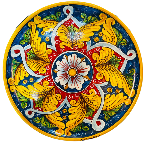 Assiette ornementale en céramique Caltagirone - Ø env. diverses décorations disponibles -  2