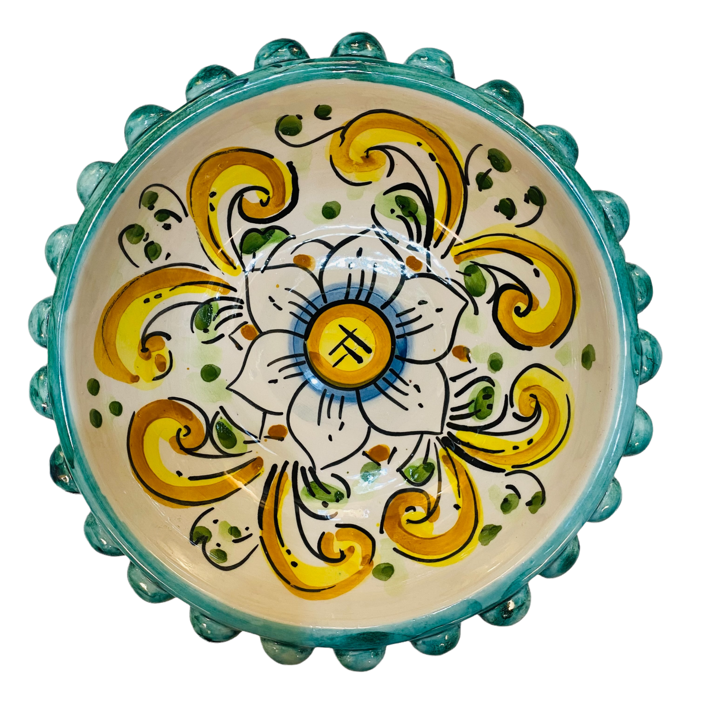 Ciotola Svuotatasche Ceramica di Caltagirone Pigna vari colori