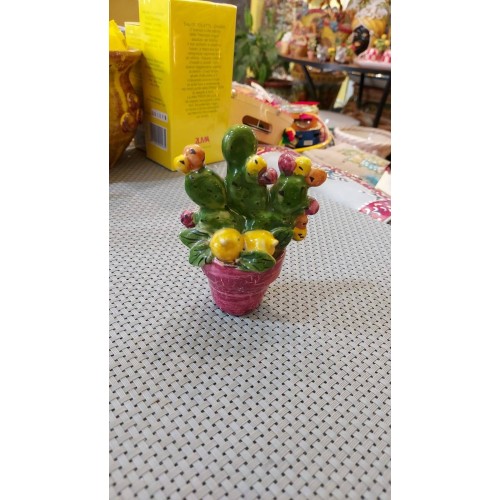 Vas med Pala di Ficodindia - höjd 10 cm - 