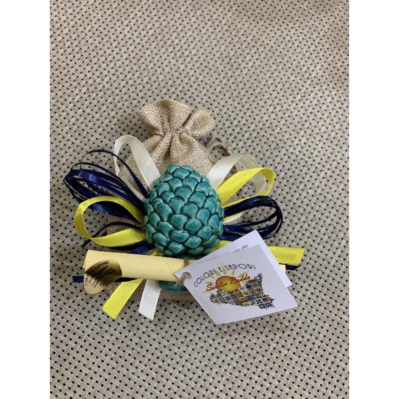 Sycylijski ceramiczny magnes sosny - 