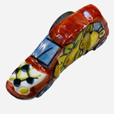 Imán para coche de cerámica de Caltagirone, siglo XVI, 500 unidades, decoración siciliana, L 7,5 x 3,5 (1 unidad) - 