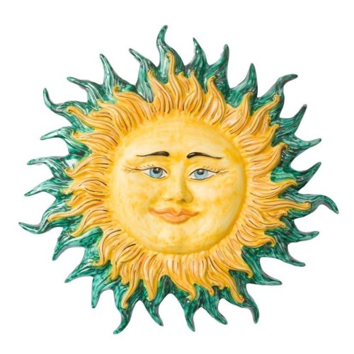 Sun Fire in Sicilian keramische diameter ongeveer 45 cm beschikbaar in verschillende kleuren -  2
