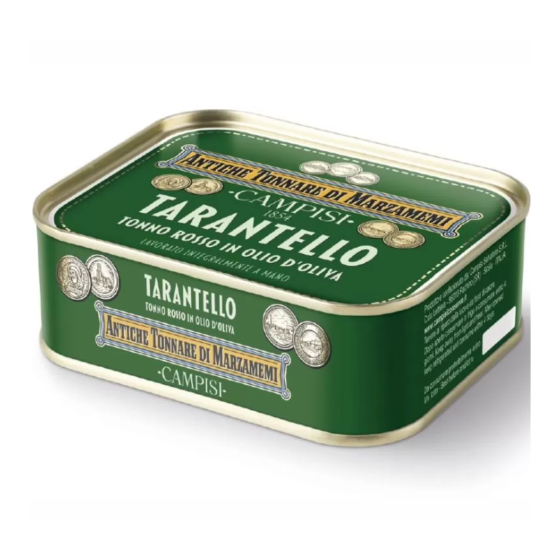 Tarantello de thon rouge sicilien à l'huile d'olive, 340g - 