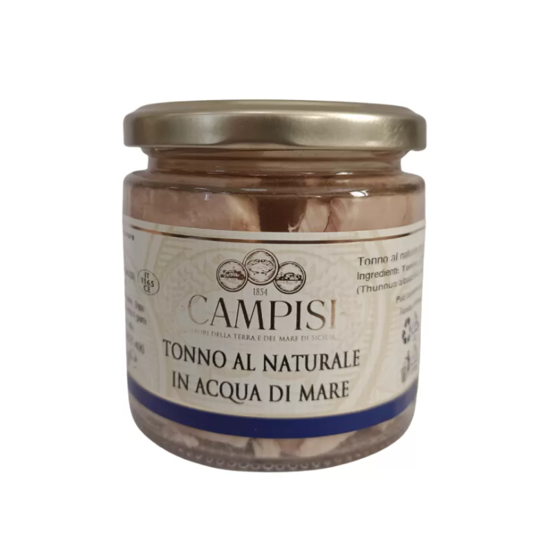 Siciliansk tonfisk till det naturliga havsvatten av hög kvalitet 220 g - 