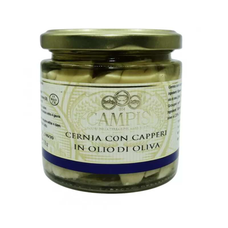 Cernia Siciliana con Capperi, 220g - 