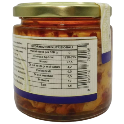 Hög kvalitet sicilianska Cernia med peppar olivolja 220 g - 