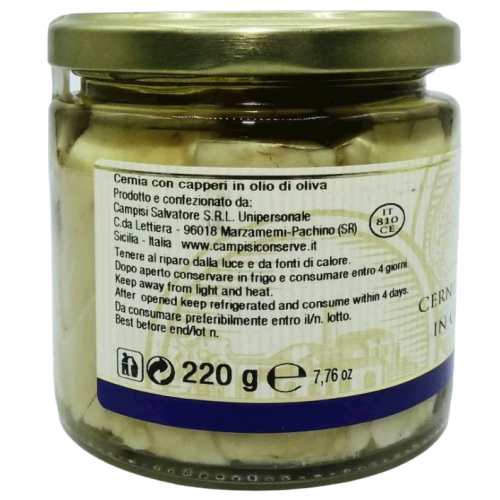 Garoupa Siciliana com Alcaparras, 220g -  2