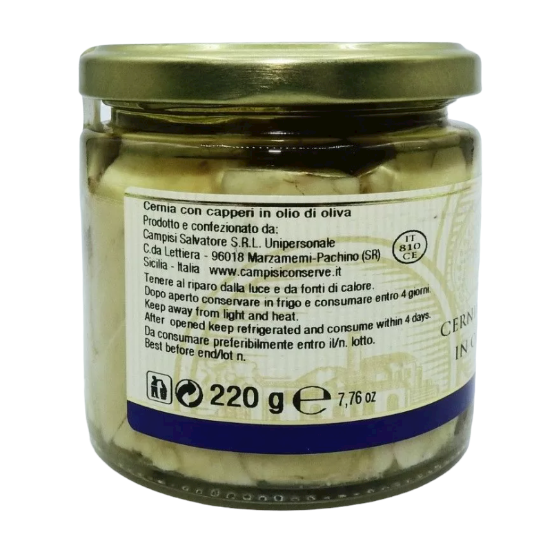 Mérou sicilien aux câpres, 220g - 