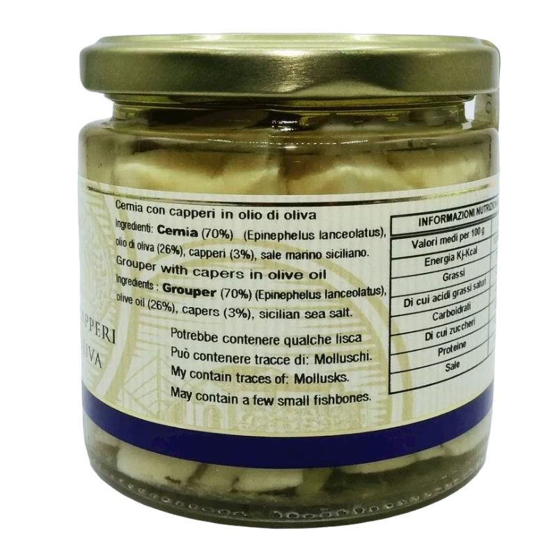 Mero siciliano con alcaparras, 220g - 