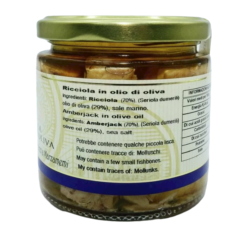 Ricciola Siciliana in Olio Di Oliva 220g - 