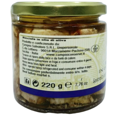 Sizilianischer Amberjack in Olivenöl 220g - 