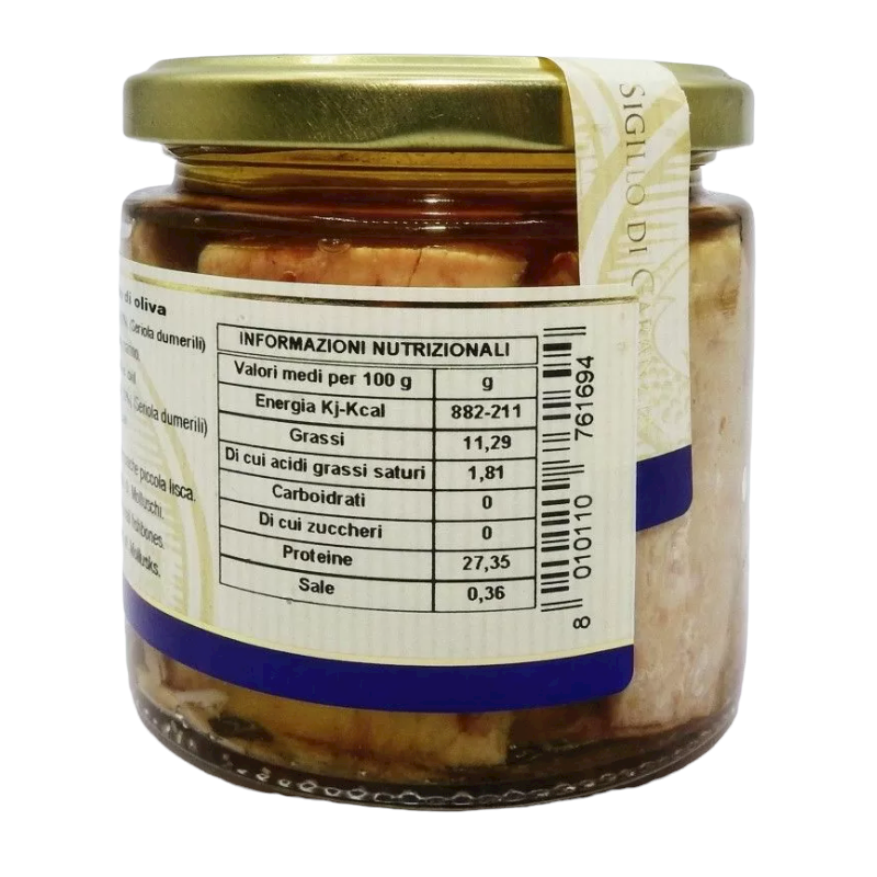 Ricciola Siciliana in Olio Di Oliva 220g - 