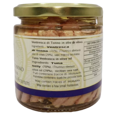 Ventresca de Atún Siciliano en Aceite de Oliva, 220g - 