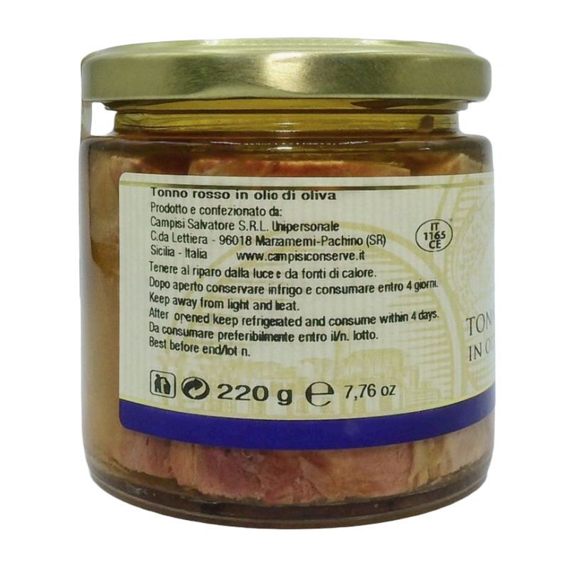 Tonno Rosso Siciliano in Olio D'oliva, in vari formati - 