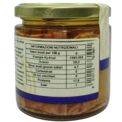 High Quality Sicilian Red Tuna in Olive Oil 220g - 