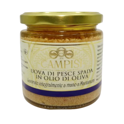 Huevas de pez espada siciliano en aceite de oliva, 2 opciones de tamaño (1 ud) - 