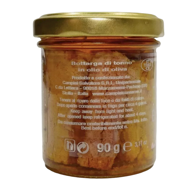 Bottarga di Tonno Siciliano in Olio D'oliva, 90g - 