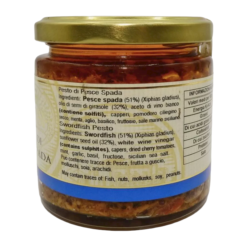 Pesto de pez espada siciliano, 210g - 