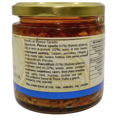 Pesto Fish Spada Siciliansk hög kvalitet 210 g - 