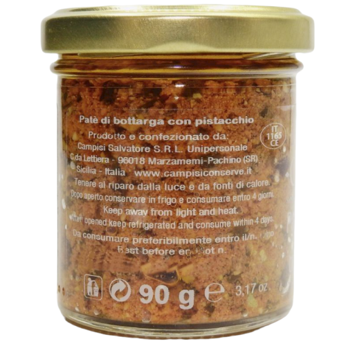 Paté de bottarga siciliana con pistacho, 100 g 2