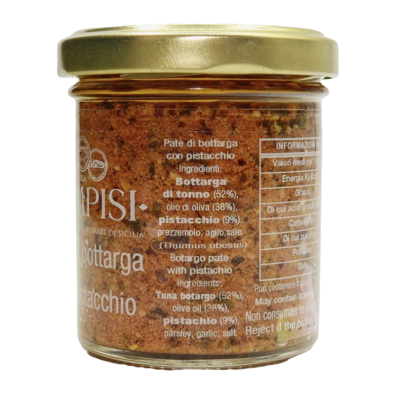 Sicilian Bottarga Pate with Pistachio, 90g - 