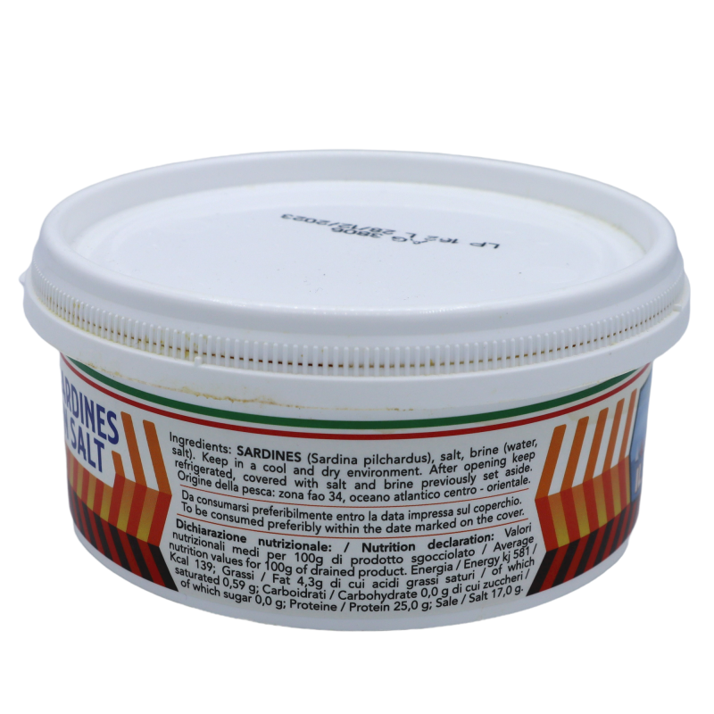Gesalzene sizilianische Sardinen, fein 850 g - 