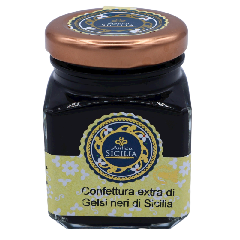 Black mulberry extra jam from Sicily, in various formats - 