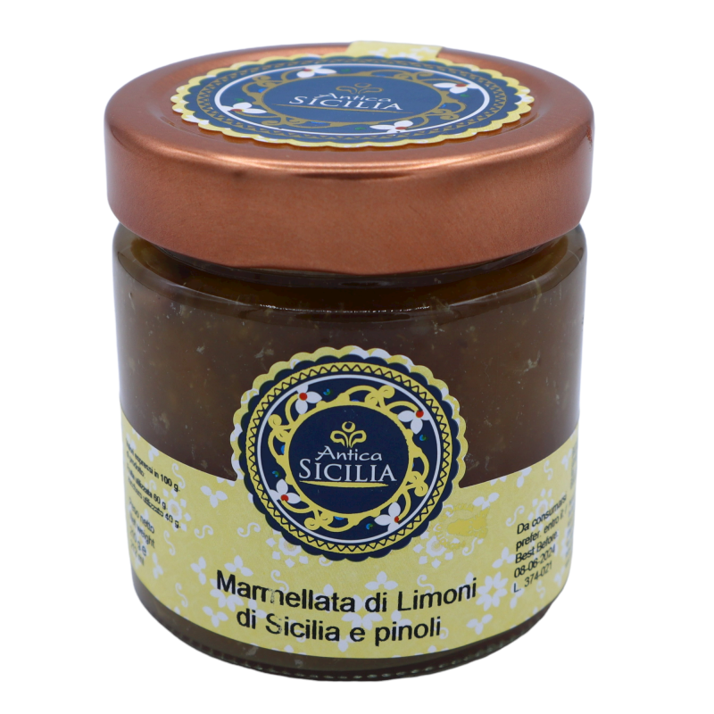 Sicilian lemon and pine nut jam 210g - 