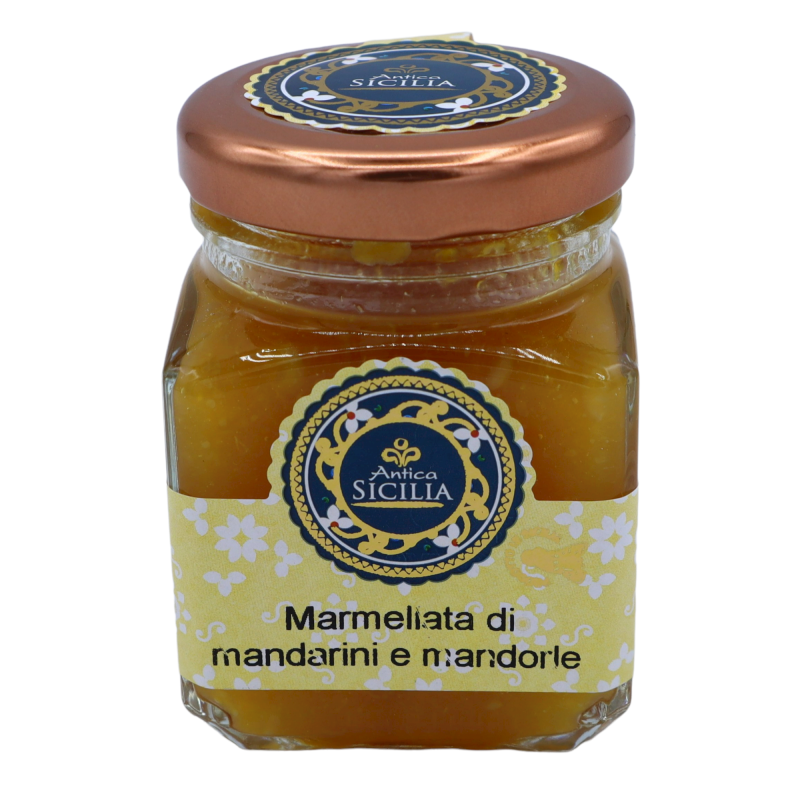 Mandarinen- und sizilianische Mandelmarmelade in verschiedenen Formaten - 