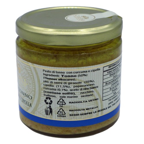 Siciliaanse tonijnpesto met kurkuma en ui, 210 g 2