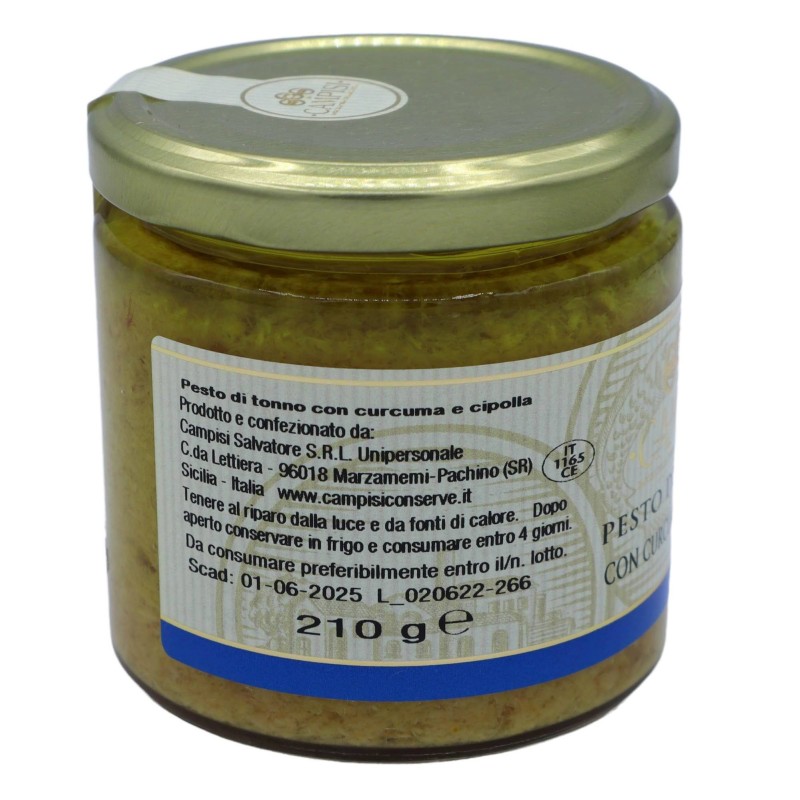 Pest av Sicilien Ton med Curcuma och Cipolla 210g - 