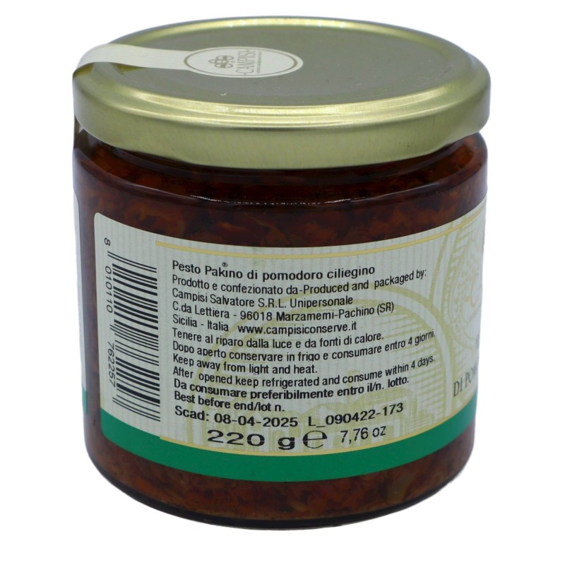 Pakino Pesto de tomates cerises siciliennes 220g - 