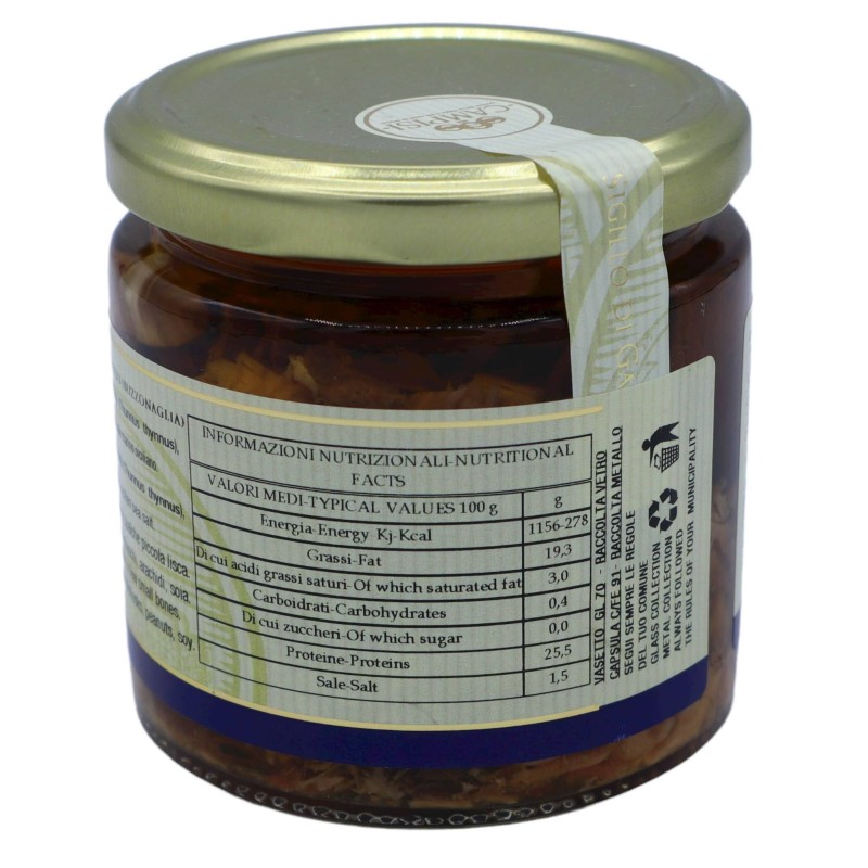 Morceaux de Thon Rouge Sicilien "Buzzonaglia" 220g - 