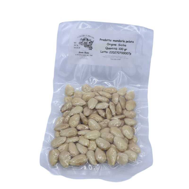Shelled and Peeled Sicilian Almonds, in various formats - 