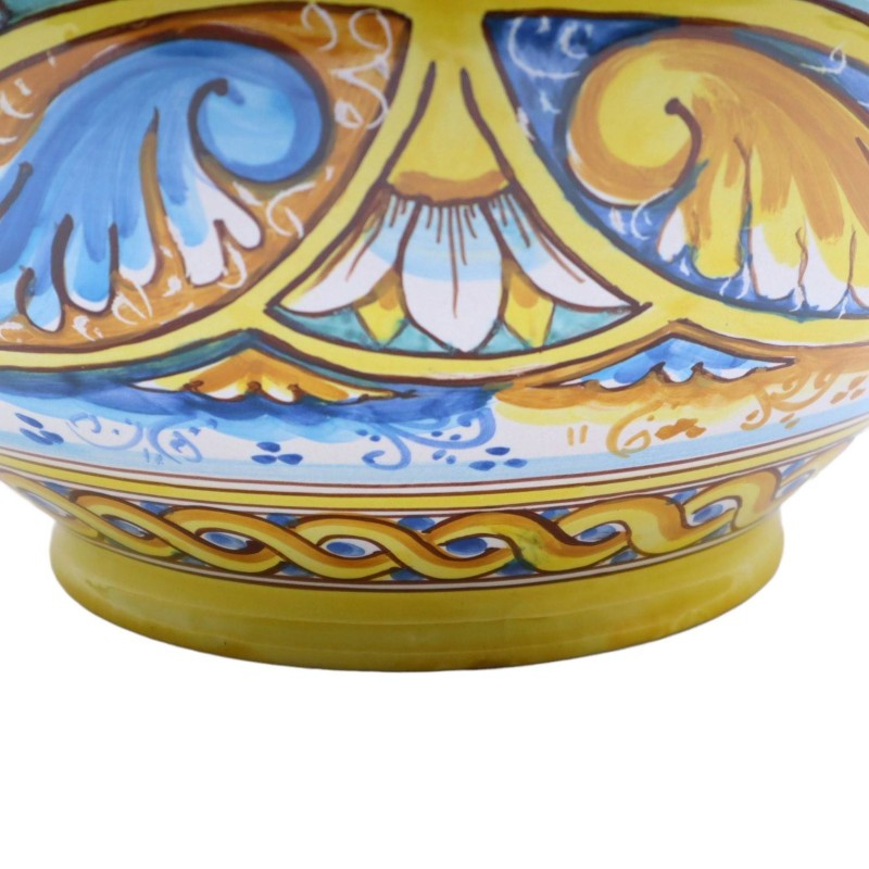 Cachepot Caltagirone keramische plantenpot, barok-Palermo decoratie, met 5 maatopties (1 stuk) - 