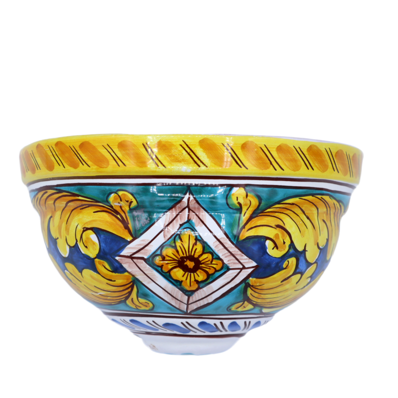 Ceramische bacteriën Caltagirone, decoratie Baroque - Measures 21x12,5x12,5 cm approx. Mod - 
