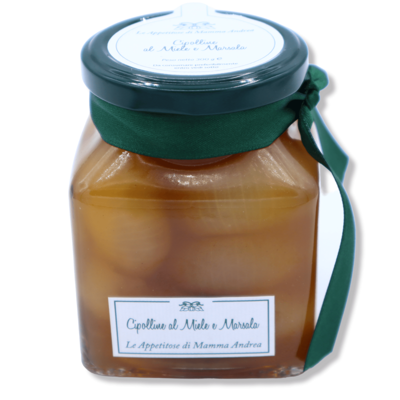 Cebollas sicilianas con miel y Marsala, 300g - 