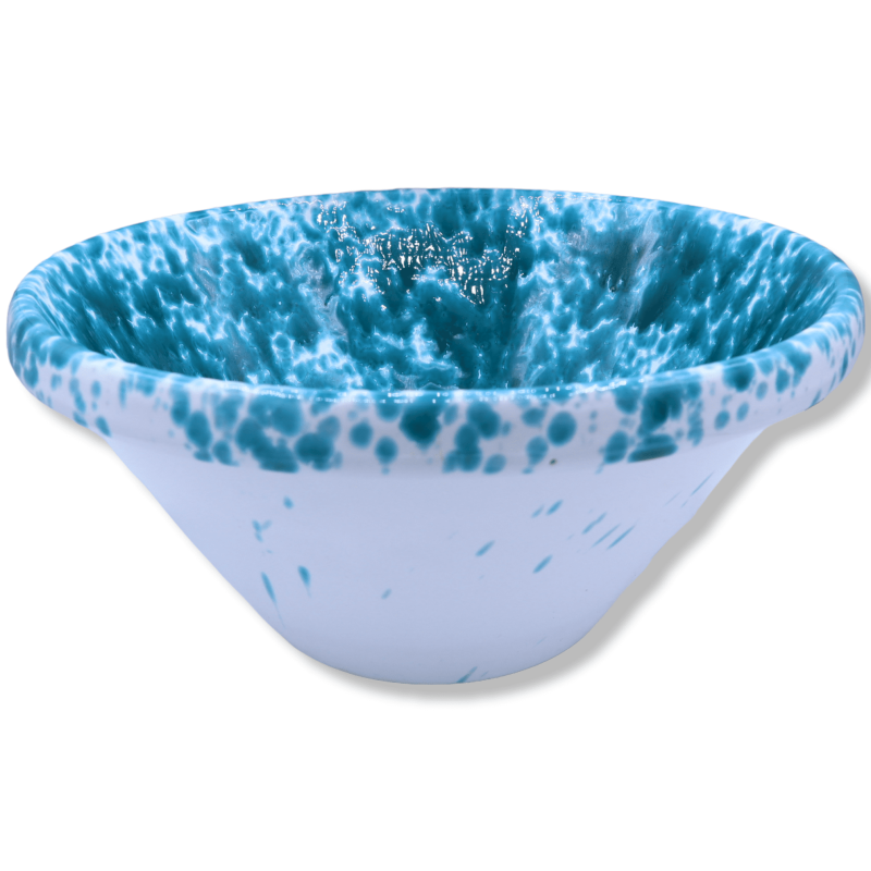 Lavabo Lemmo in pregiata Ceramica Siciliana, Decoro Screziato Verderame, con varie misure (1Unità) - 